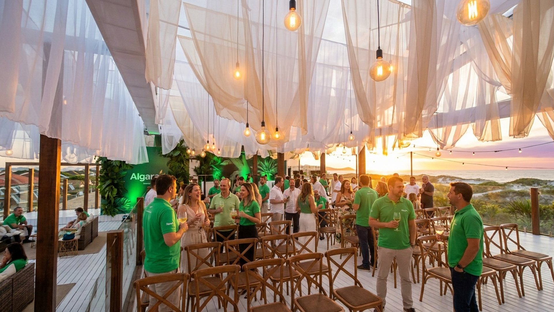 Do palco · Pôr do sol