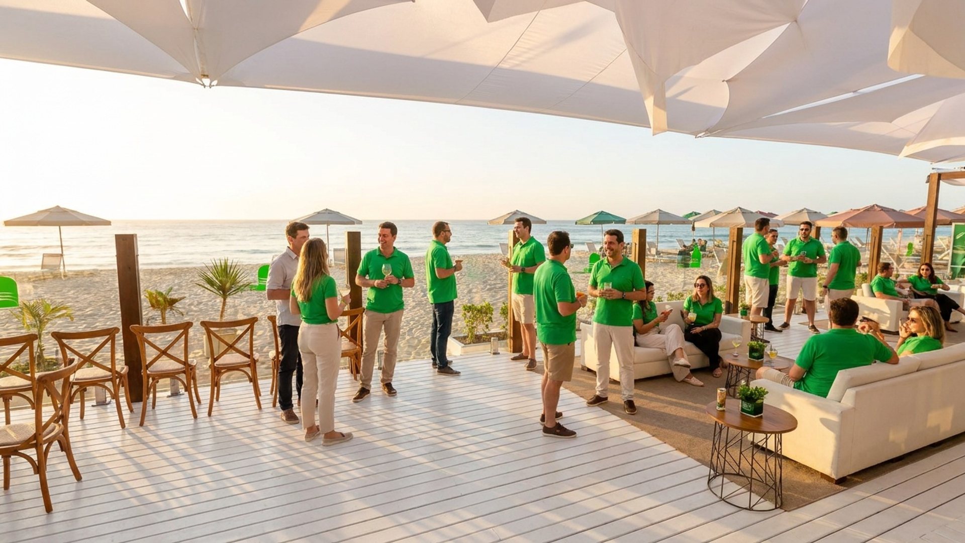 Lounges e o mar · Dia
